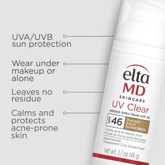 EltaMD UV Clear Broad-Spectrum SPF 46 Tinted 1.7oz - Picture 5 of 8